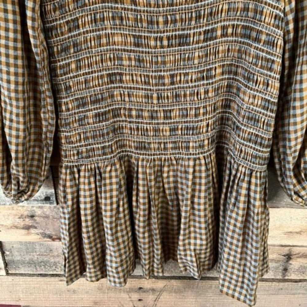 Urban Outfitters Francis Smocked Long Sleeve Mini… - image 6