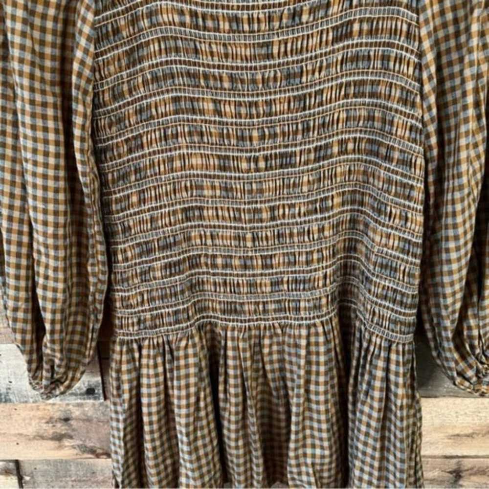 Urban Outfitters Francis Smocked Long Sleeve Mini… - image 8