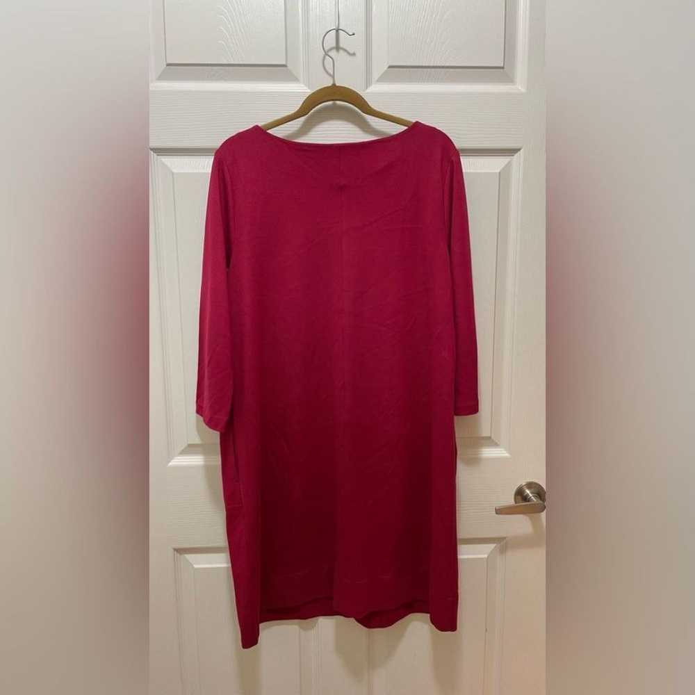 J Jill Ponte Womens Dress Size L Red Stretch Pock… - image 4