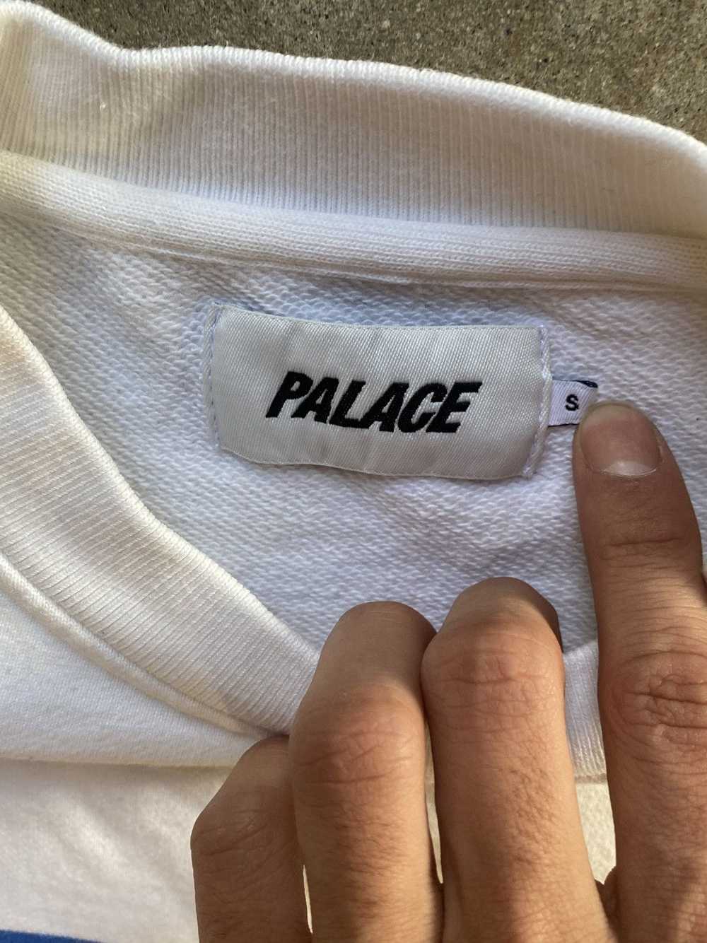 Palace Palace double ripe crewneck white red blue - image 2