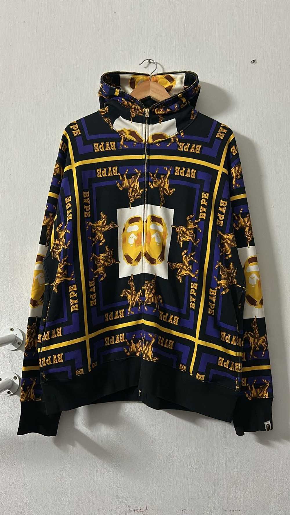 Bape Double Ape Head Relaxed Full Zip Hoodie - image 1