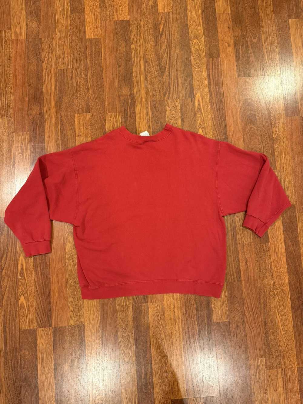 Nike × Vintage Vintage 90’s Red Nike Crewneck - image 6