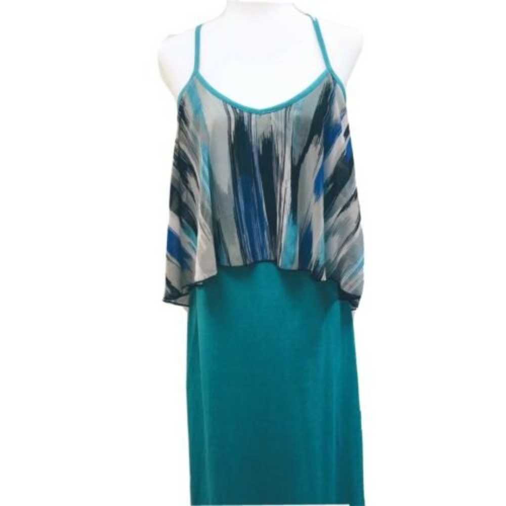 Hang Ten L Maxi Dress Large Juniors Long Stretch … - image 2