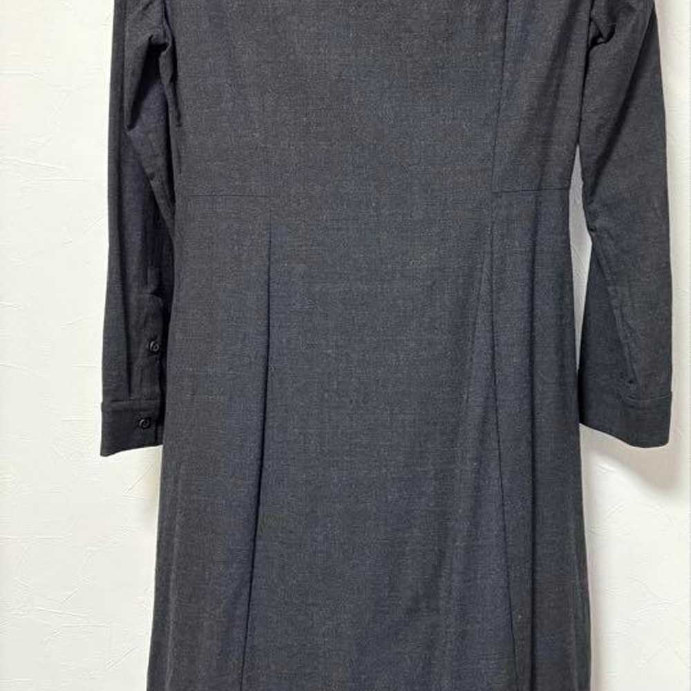 COS Dark Grey Long Sleeve Shirt Dress - image 2