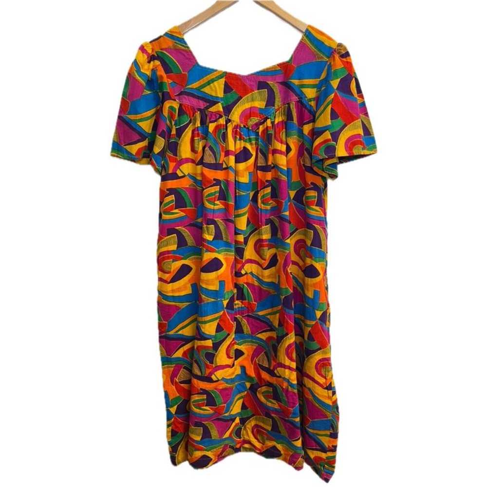 Vintage PHASES MuMu Kaftan House Dress Womens L A… - image 1