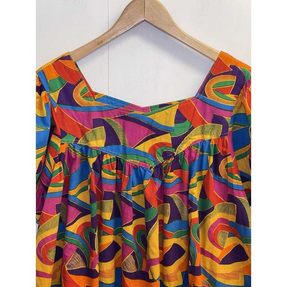 Vintage PHASES MuMu Kaftan House Dress Womens L A… - image 3