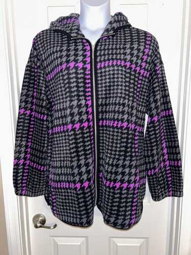 Designer Livi Lane Bryant Zip Up Fleece Jacket Sz 