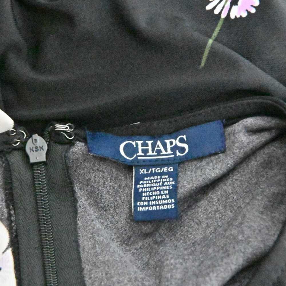 Chaps Floral Boho Formal Chic Waist Tie Fit and F… - image 8