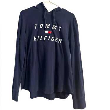 Tommy Hilfiger Sport Navy Pullover Hoodie Top XXL 