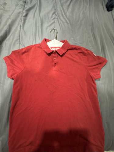 Moncler red moncler polo