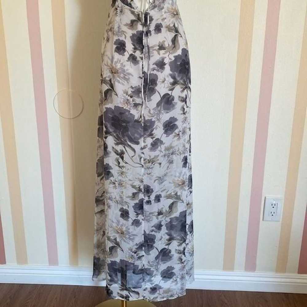 Astr the Label Gray Floral Maxi Dress with Strapp… - image 10