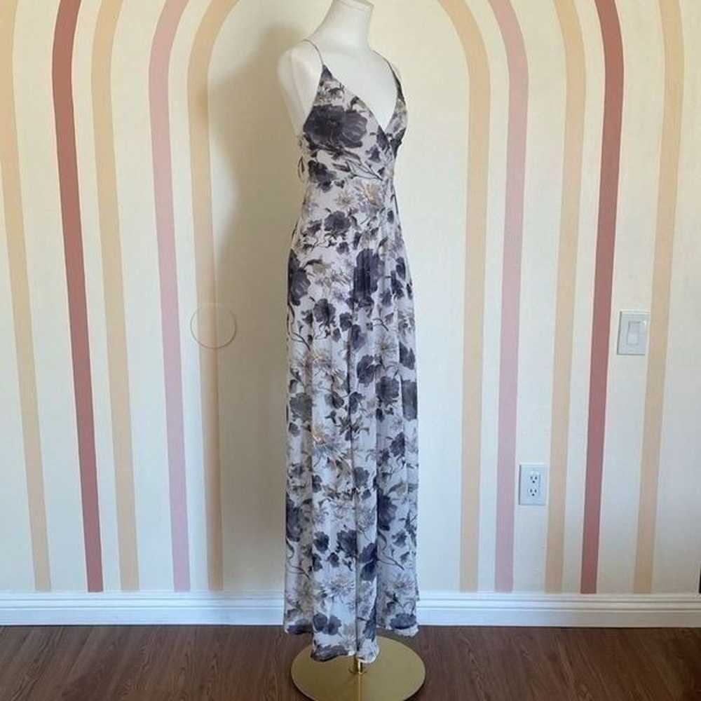 Astr the Label Gray Floral Maxi Dress with Strapp… - image 7