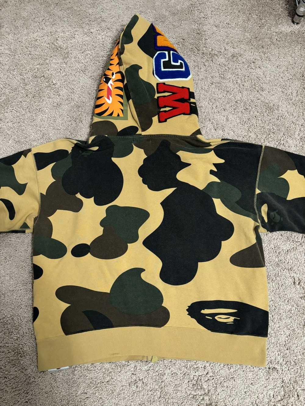 Bape A Bathing Ape Giant 1st Camo Shark Full Zip … - image 2