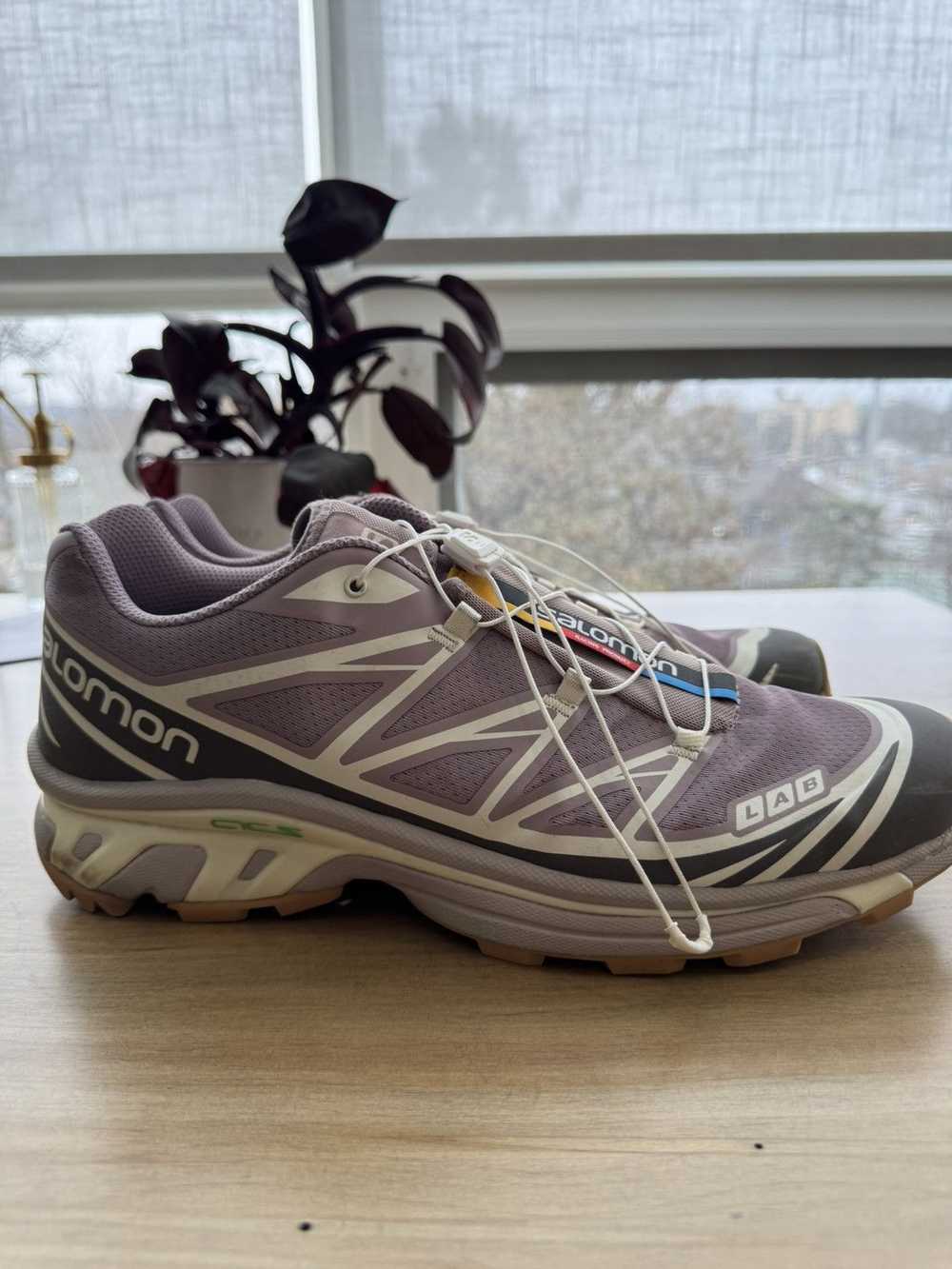 Salomon XT-6 in Quail/Plum Kitten/Vanilla Ice - image 2