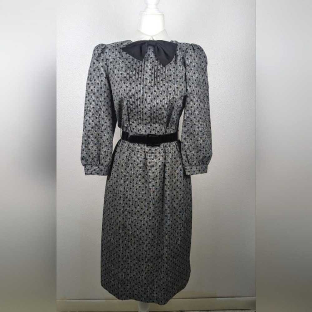 Act 1 New York Vintage Gray and Black Collar Polk… - image 1