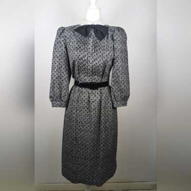 Act 1 New York Vintage Gray and Black Collar Polk… - image 1