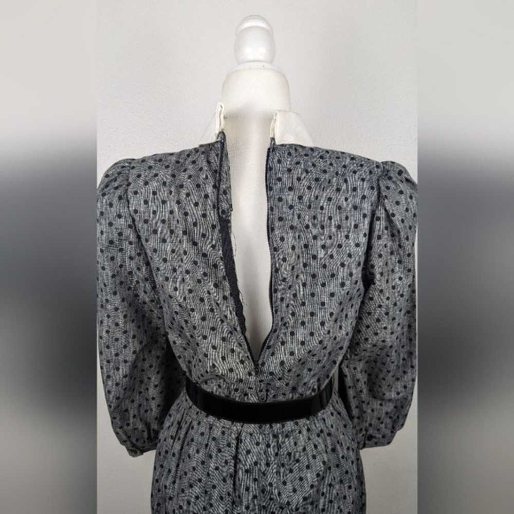 Act 1 New York Vintage Gray and Black Collar Polk… - image 4