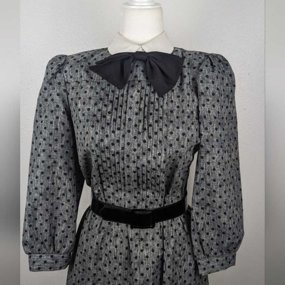 Act 1 New York Vintage Gray and Black Collar Polk… - image 6