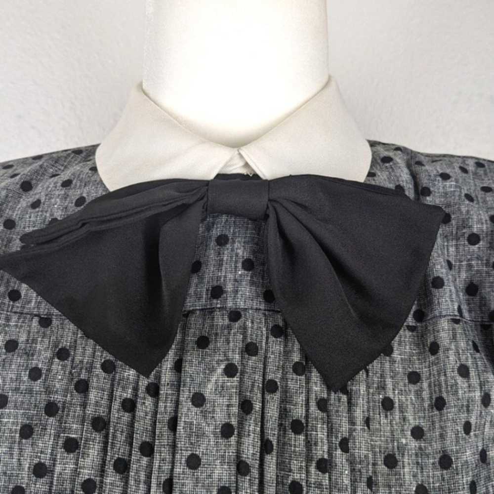 Act 1 New York Vintage Gray and Black Collar Polk… - image 9