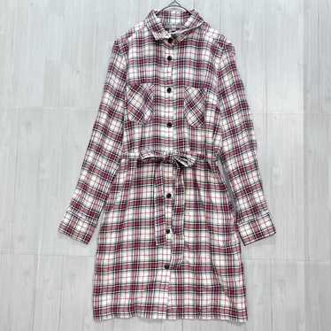 UNIQLO Check Long Shirt Dress M