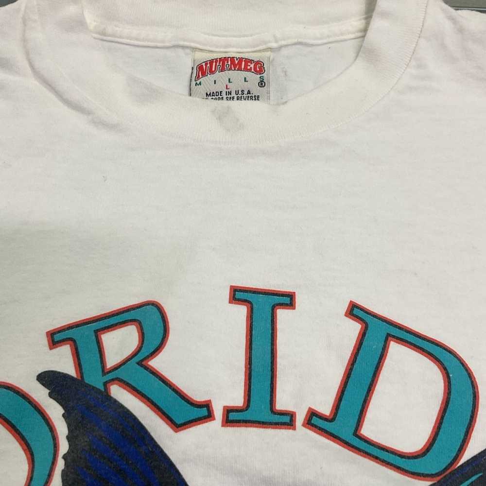 Nutmeg Vintage 90s Nutmeg Florida Marlins T-Shirt - image 5