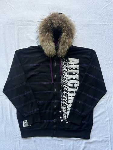 Japanese Brand Japanese Fur Hoodie Poem Time Step 