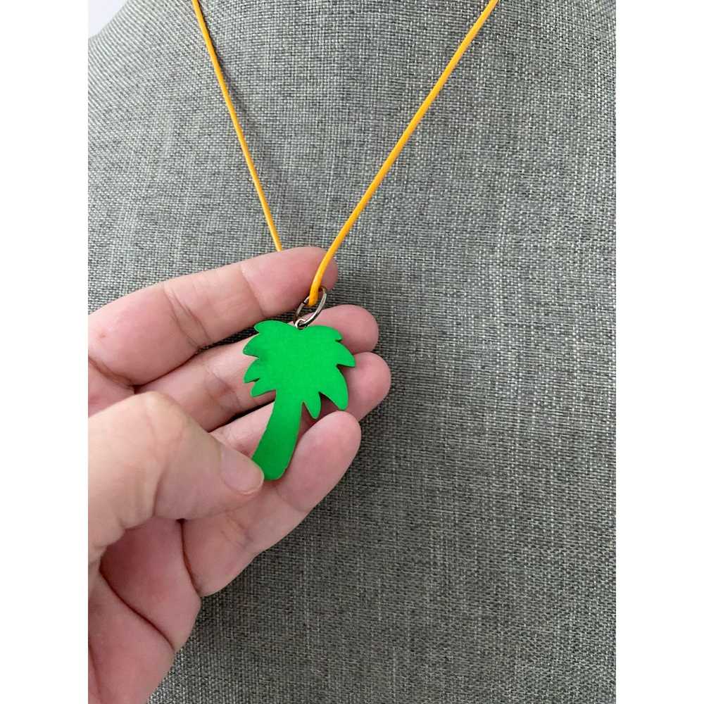 Handmade Upcycled palm tree necklace - image 3