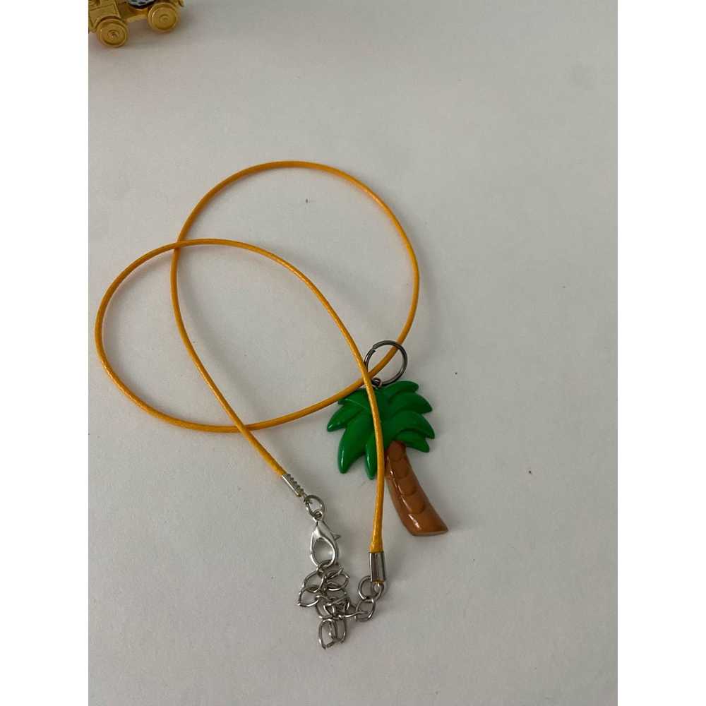 Handmade Upcycled palm tree necklace - image 5