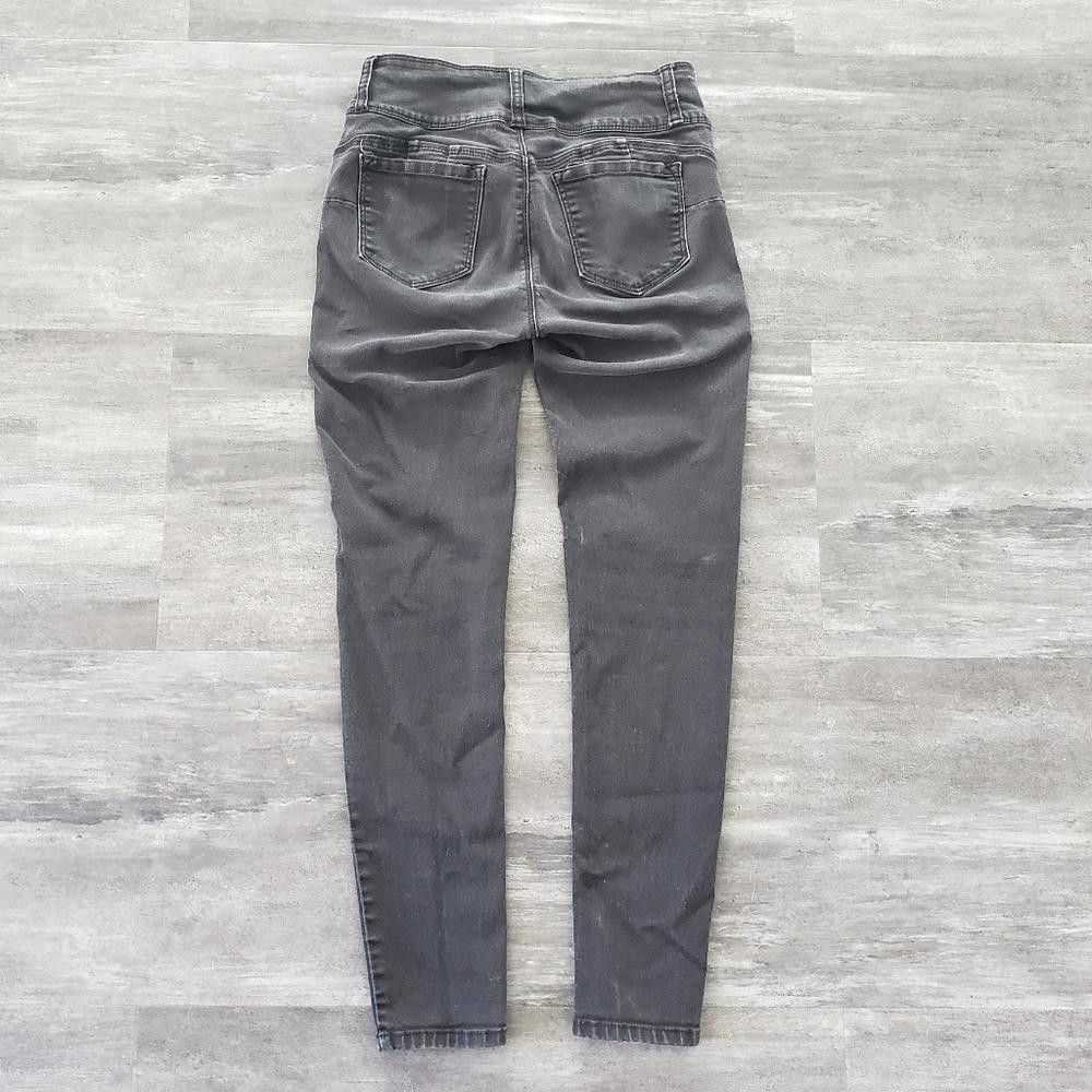 Designer Black Faded Wax Skinny Jean - image 2