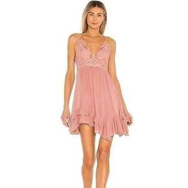 Free People Mauve Adella Rose Slip Dress