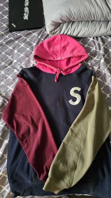 Supreme Supreme S logo ColorBlocked Hoodie