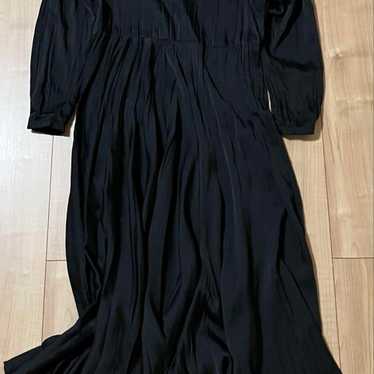 ZARA dress, pleated, black