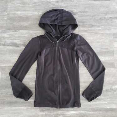 Fabletics Black Hooded Fabletics Athletic Zip Up