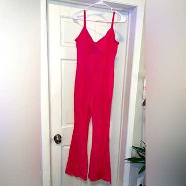 Joy Lab Pink Flare Jumpsuit