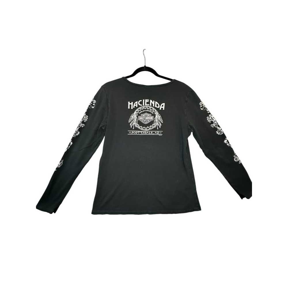 Vintage Y2K Harley Davidson Long Sleeve Women's S… - image 1