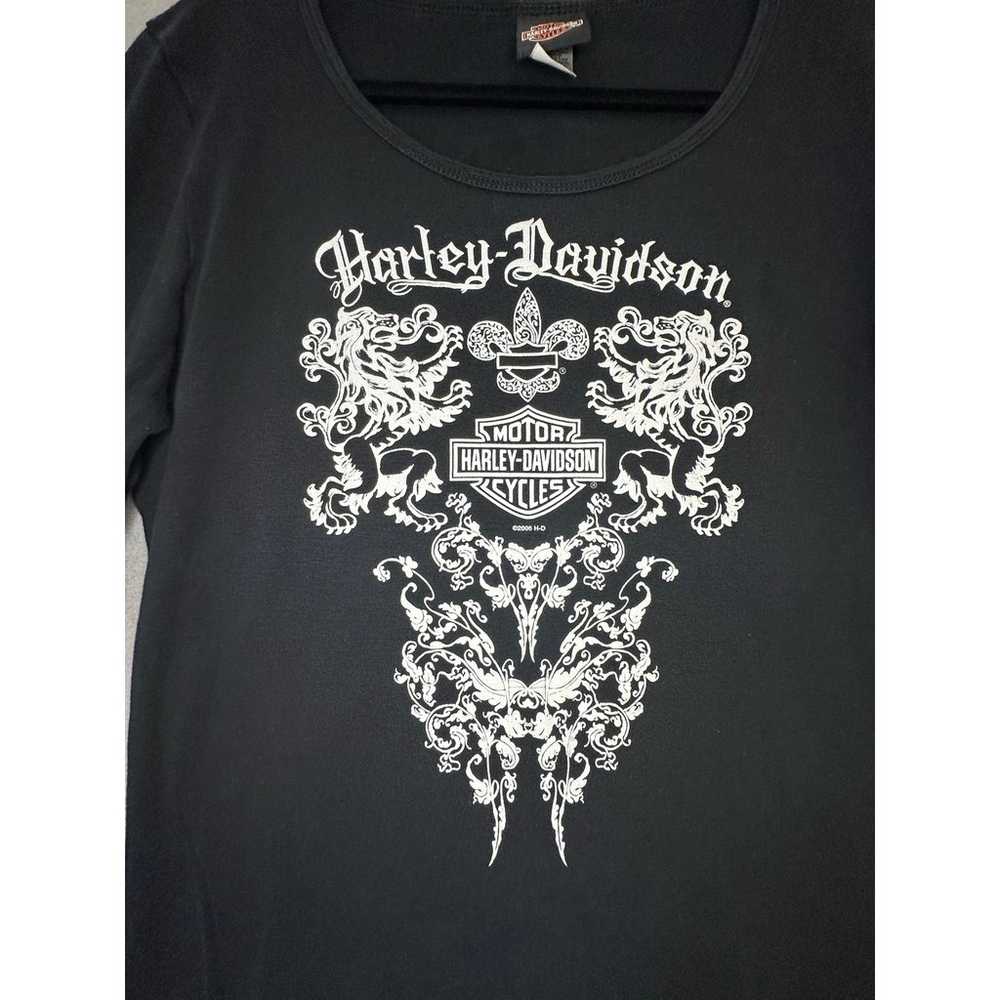 Vintage Y2K Harley Davidson Long Sleeve Women's S… - image 6