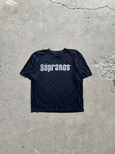 The 2024 sopranos promo logo t-shirt hbo large black vintage 2004