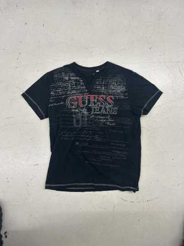 Guess Men's Guess Jeans Gothic Graphic T-Shirt - V