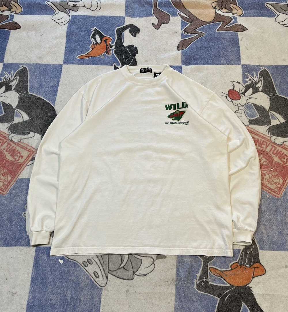 NHL × Vintage Minnesota Wild playoffs tee - image 1