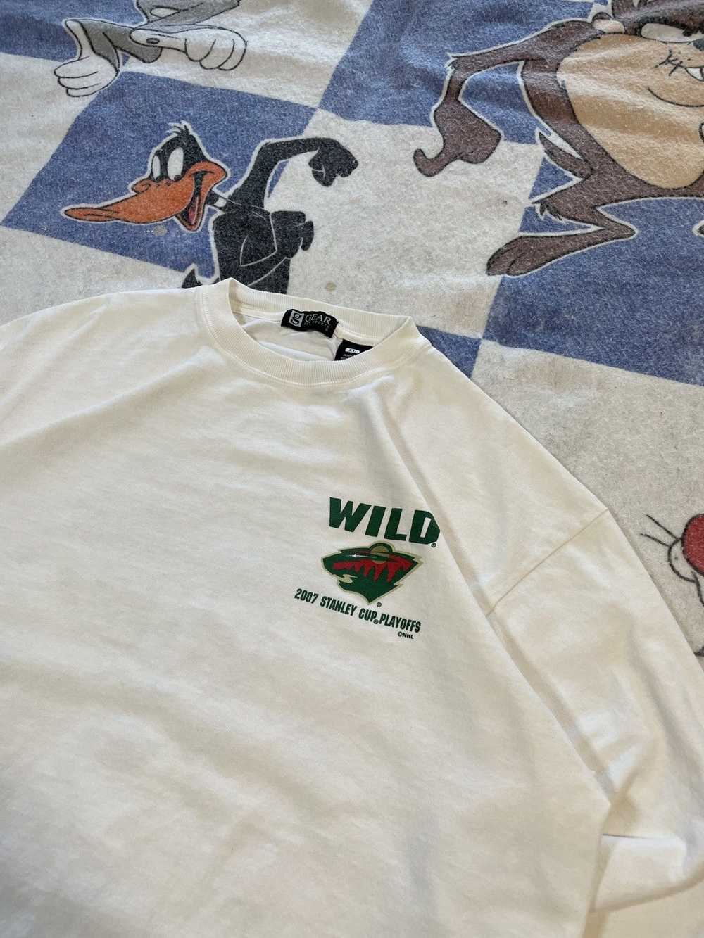 NHL × Vintage Minnesota Wild playoffs tee - image 2