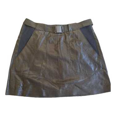 Vince Leather mini skirt