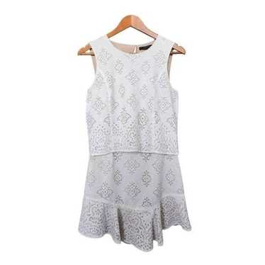 BCBGMAXAZRIA Vivian Crochet Lace White Dress Size… - image 1