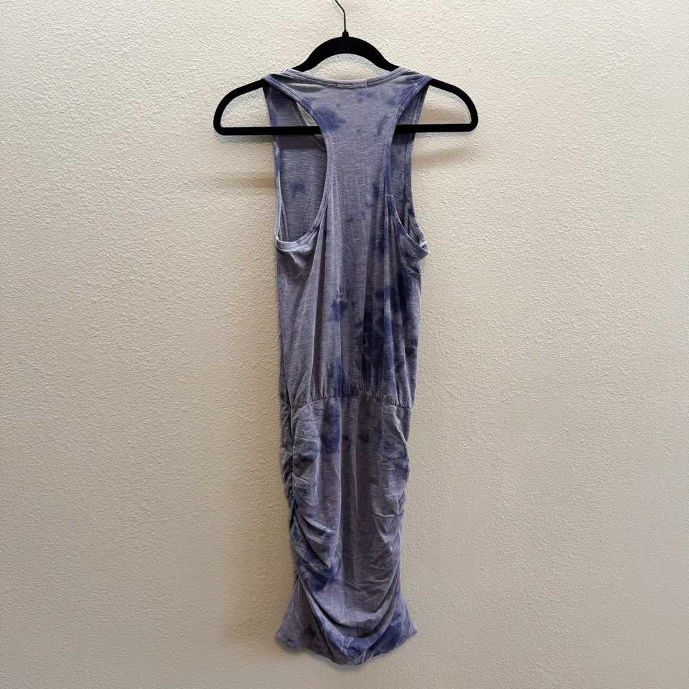 Sundry Blue - Grey Tie Dye Sleevelesss Ruched Rac… - image 8