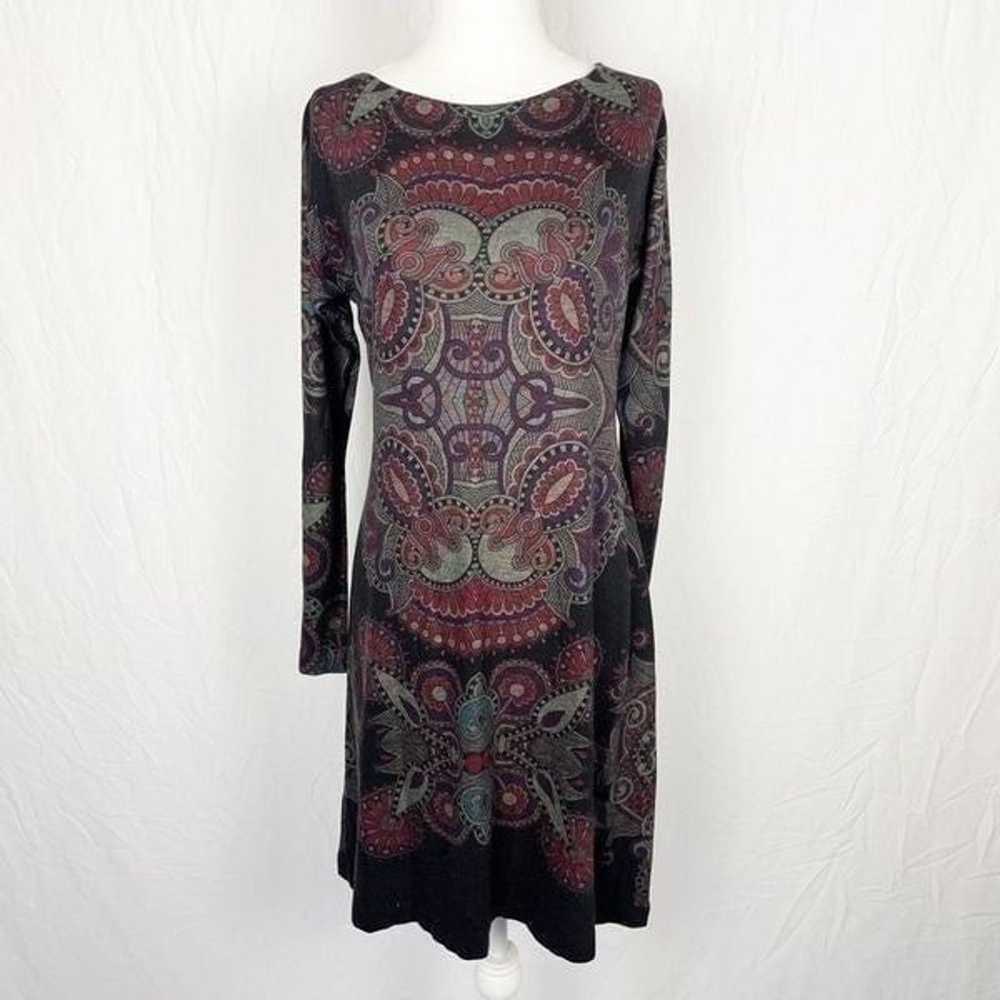 Bally & Millie Funky Geometric Dress Boho Small - image 1