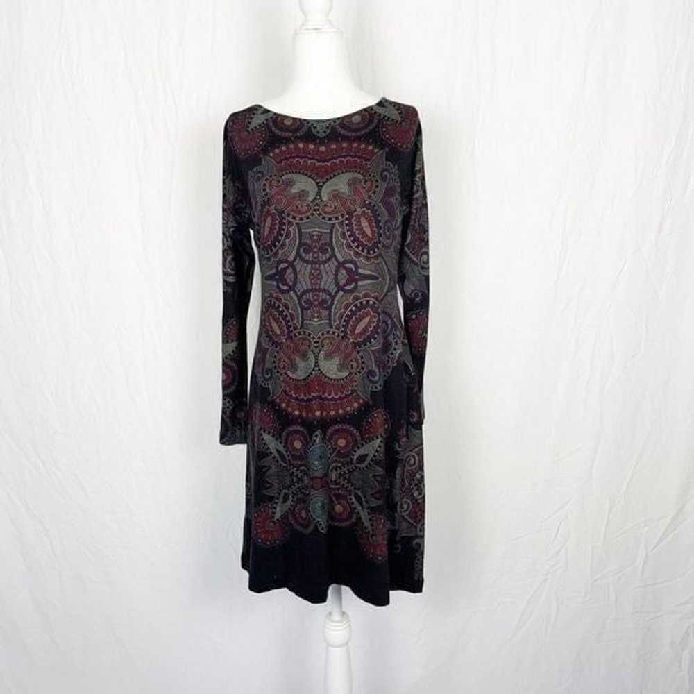 Bally & Millie Funky Geometric Dress Boho Small - image 2