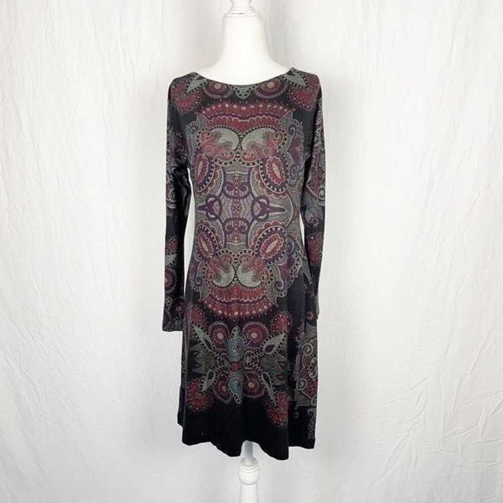 Bally & Millie Funky Geometric Dress Boho Small - image 7