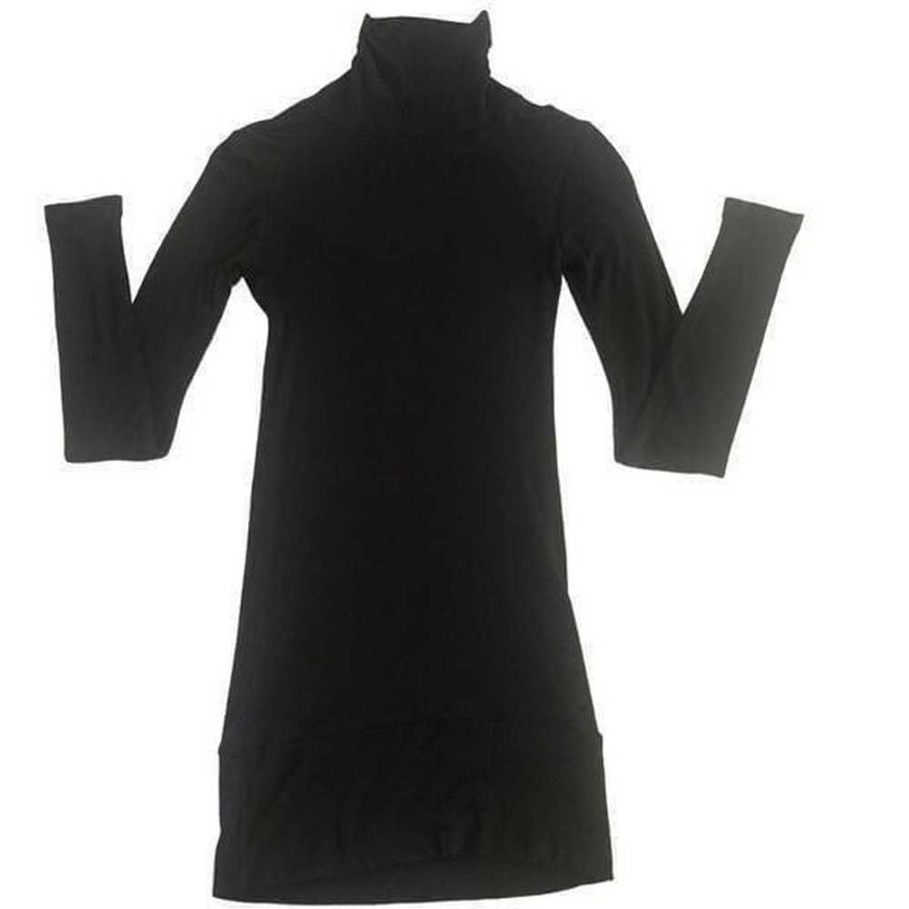 Anaisse Black Jersey Turtleneck Cut Out Front Dre… - image 3