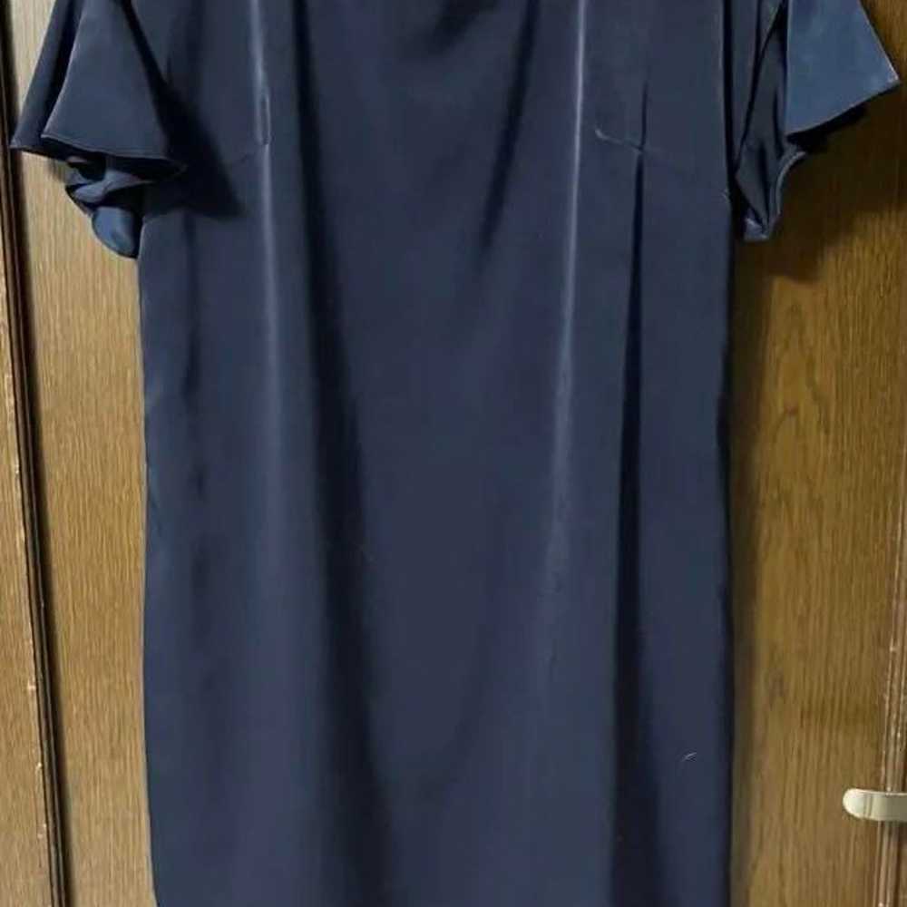 Navy flare sleeve dress, short sleeve. - image 1