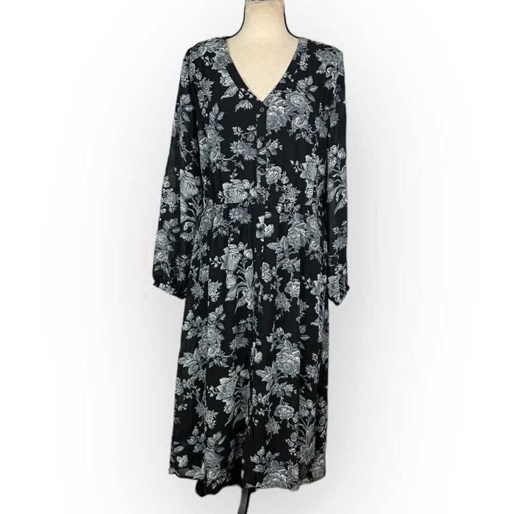 J Jason Wu Duster Misi Dress Women's Med Black Bl… - image 3