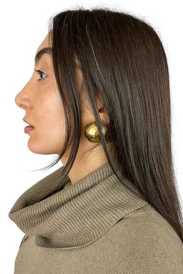 Vintage Gold Orb Earrings Selected By Ankh By Racq